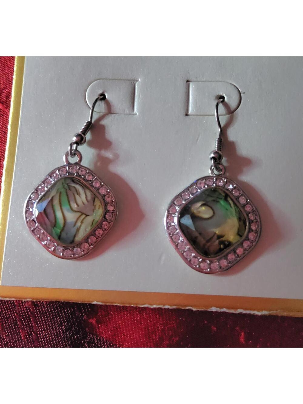 Jade And Crystals Earrings